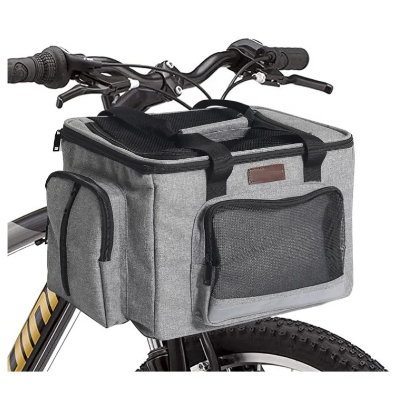 Bike Basket Front Dog Bike Basket Pet Bicycle Cat Carrier Backpack