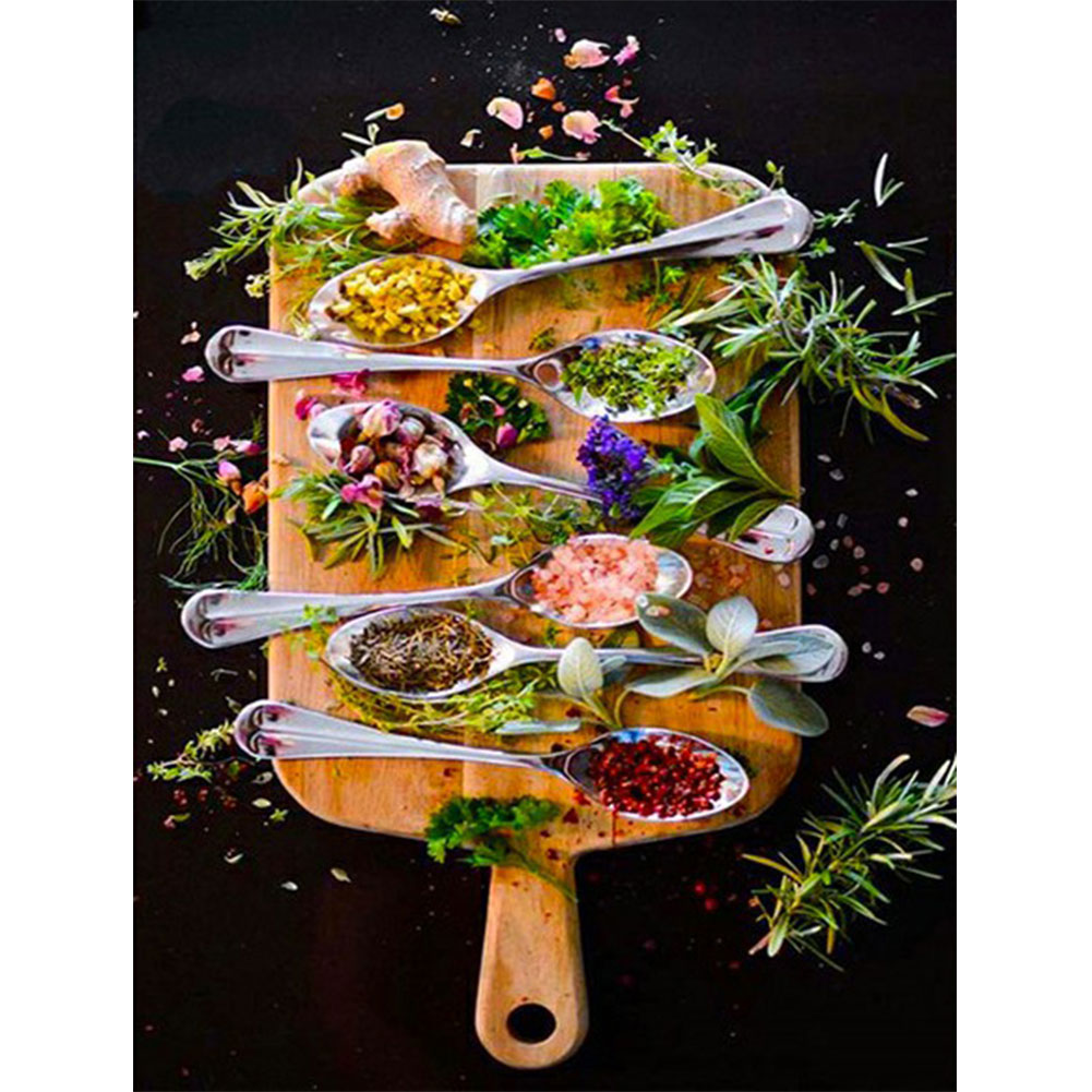 

Plant Seasonings - Round Drill Diamond Painting - 30*40CM, 501 Original