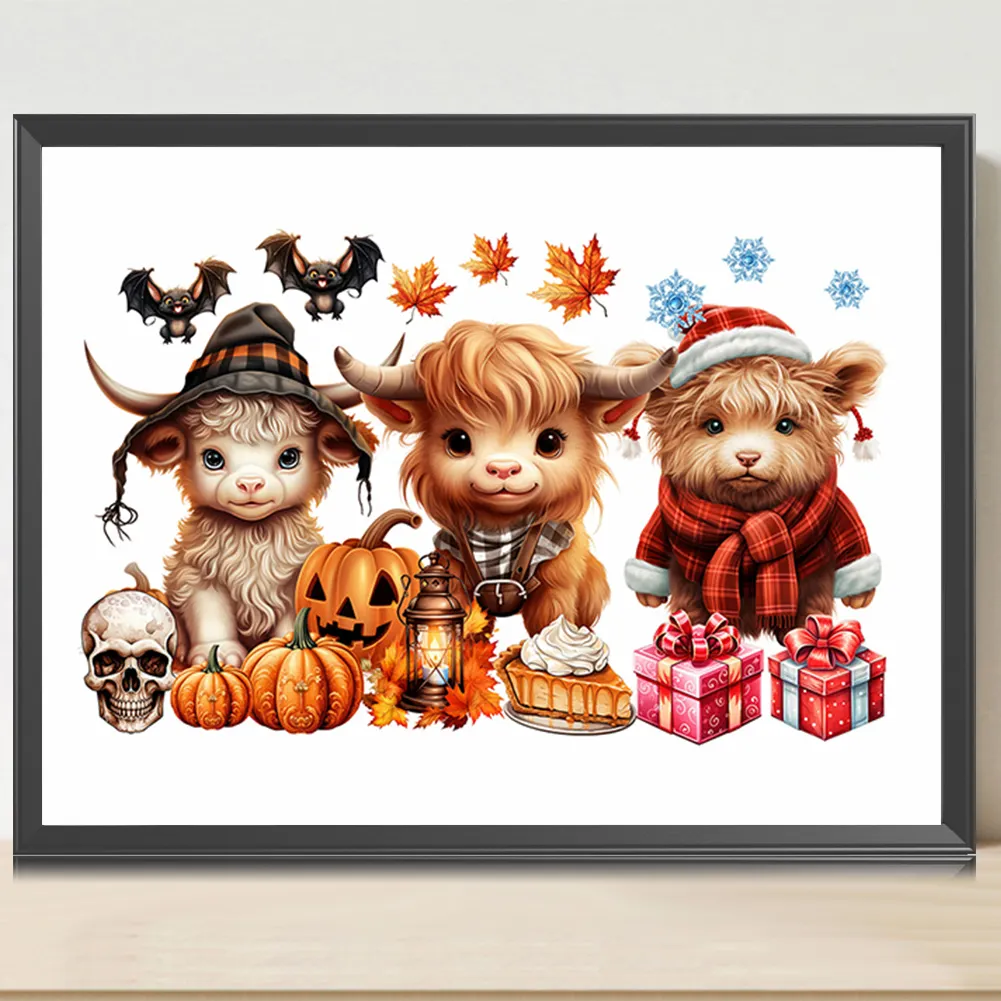 Diamond Painting - Full Round Drill - Halloween Yak(Canvas|40*30cm)