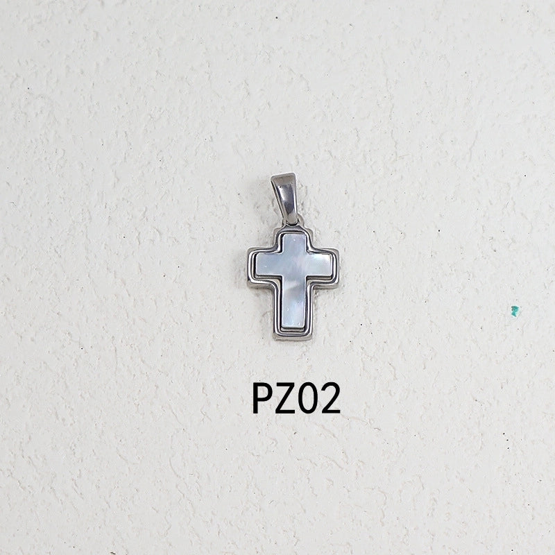1 Piece 304 Stainless Steel Solid Color Pendant