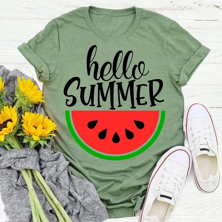 hello summer T-shirt Tee - 01520-Annaletters