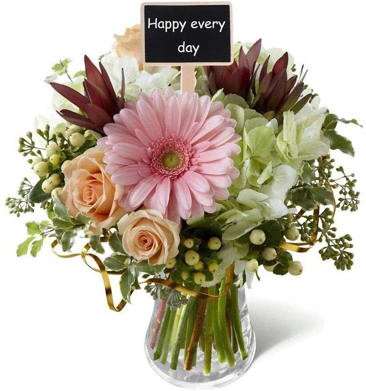 Wooden Board Small Blackboard Mini Plant Name Card Wooden Desktop Display Board Message Board Diy Small Drawing Board