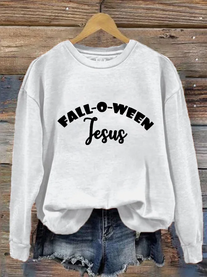 Women's Fall-o-Ween Jesus Sweatshirt socialshop