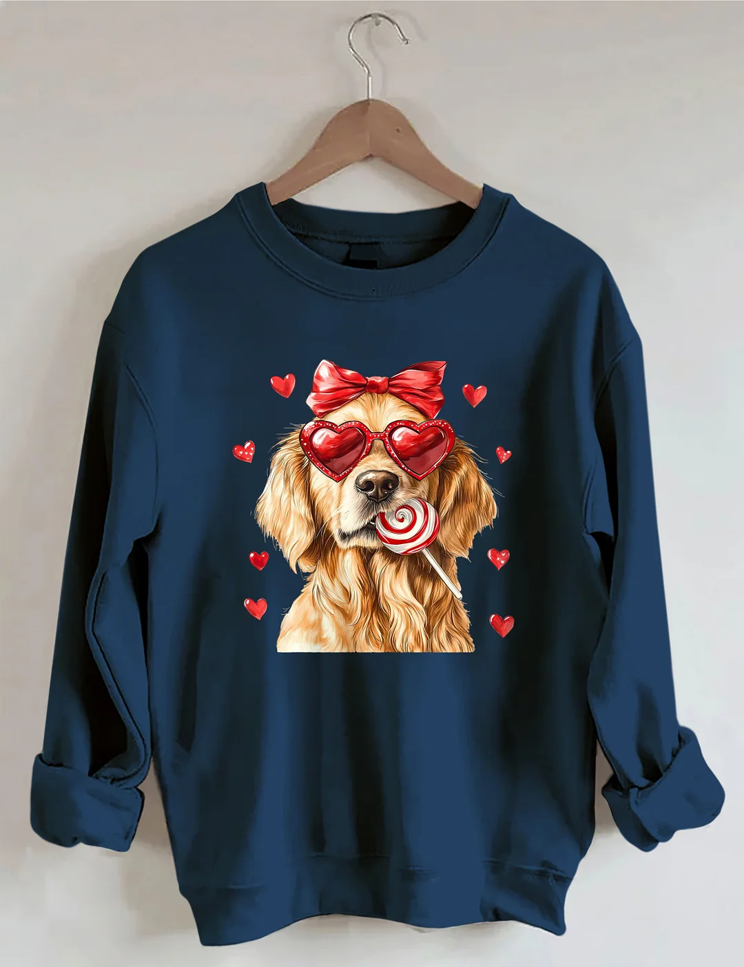 Cute Valentine Golden Retriever Sweatshirt