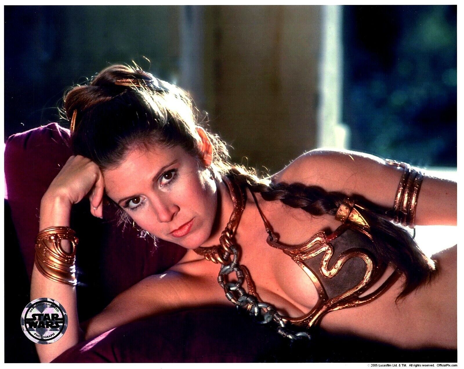 CARRIE FISHER Unsigned 8x10 Photo Poster painting Star Wars Official Pix Princess Leia OPX 2005