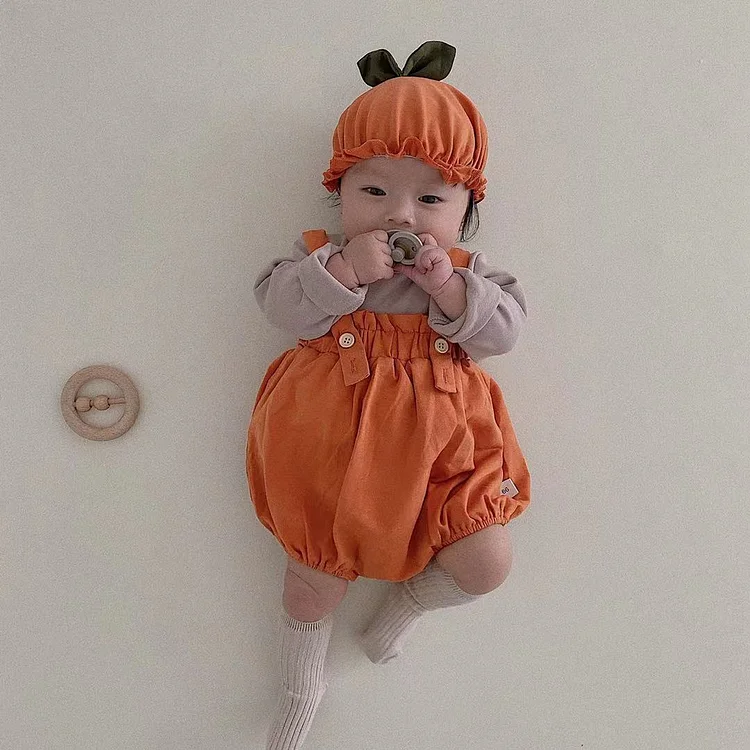 Baby Boy/Girl Halloween Funny Pumpkin Sleeveless Bodysuit