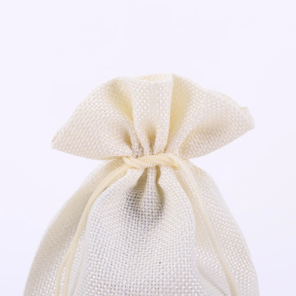 DIY Flower Diamond Painting Burlap Wine Gift Bags Label Liquor Bottle Covers