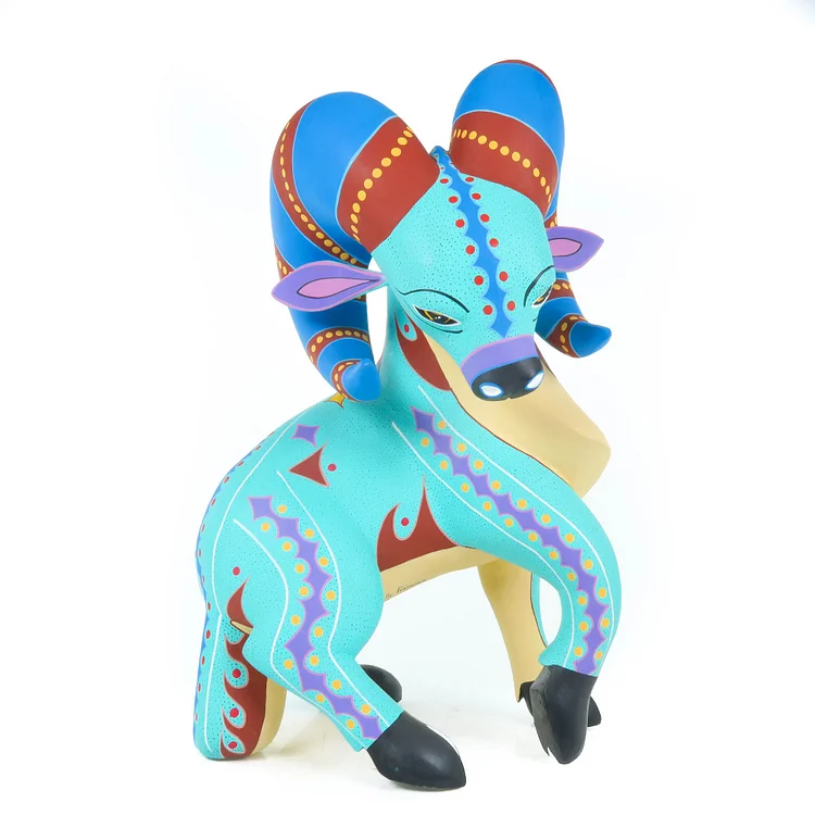 Beautiful Ram - Oaxacan Alebrije Wood Carving