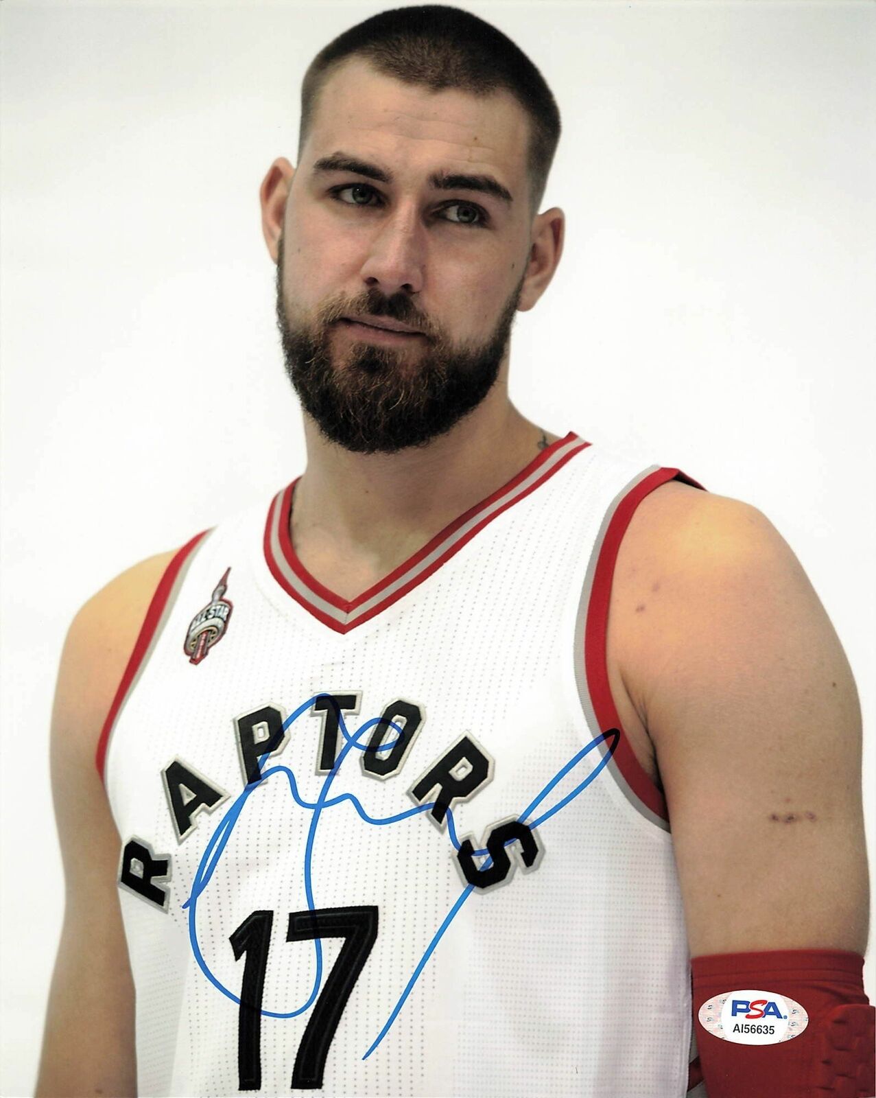 Jonas Valanciunas signed 8x10 Photo Poster painting PSA/DNA Toronto Raptors Autographed