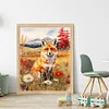 Fox - 11CT Stamped Cross Stitch - 40*50cm - Animal