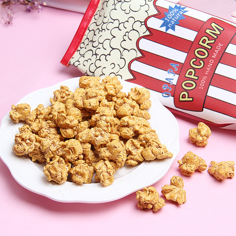 Mini Popcorn Resin Charms Set