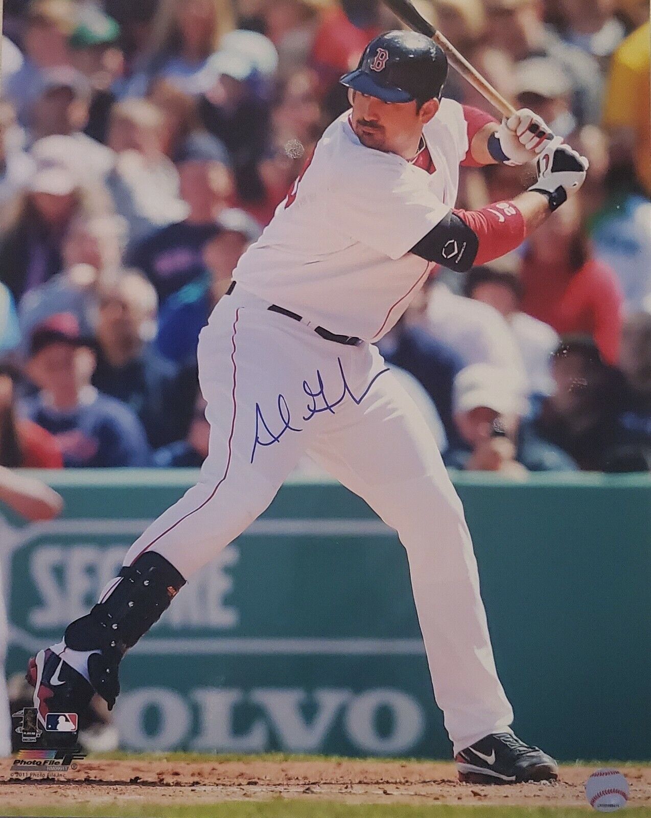 Signed 16X20 ADRIAN GONZALEZ Boston Red Sox Autographed Photo Poster painting w/COA