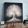 (Framed)Diamond Painting -DIY Round Drill Tree of Life with Frame(25x25cm)