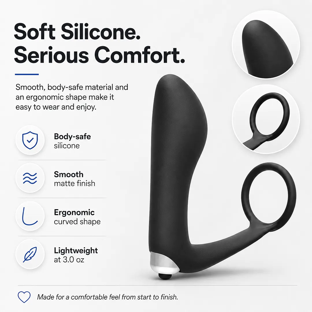 Vexo &ndash; Wearable Prostate Massager With Cock Ring & Bullet Vibrator