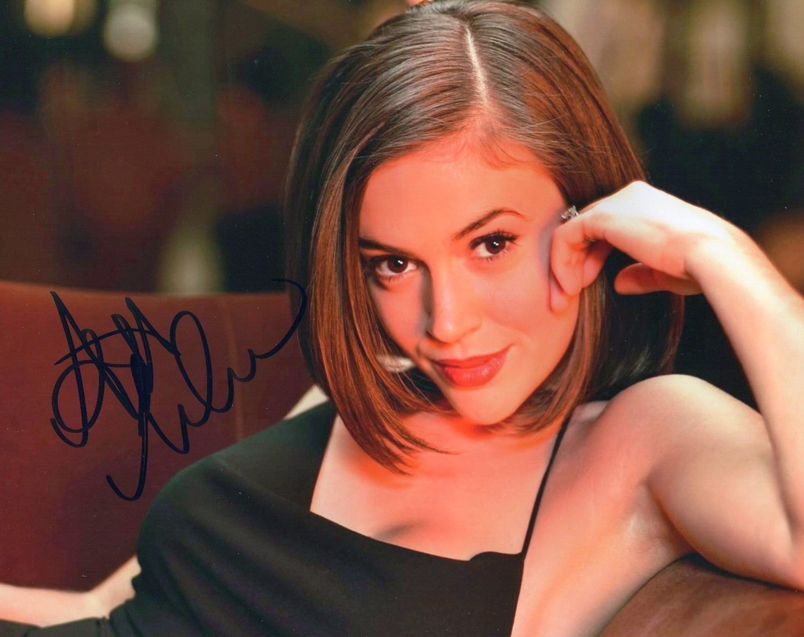 ALYSSA MILANO AUTOGRAPHED SIGNED A4 PP POSTER Photo Poster painting PRINT 13