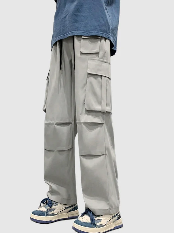 Casual Multi-Pocket Zipper-Trimmed cargo pants