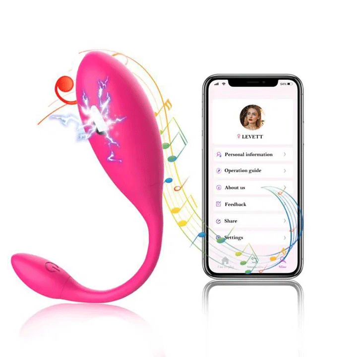 Elaria - Electric Shock Remote Control Panty Egg Vibrator Sex Toys for Women, Rose Color G Spot Clitoris Massager Anal Vibrator Prostate Massager, Safe E-Stim Stimulator for Woman Man Couple By Rose Toy