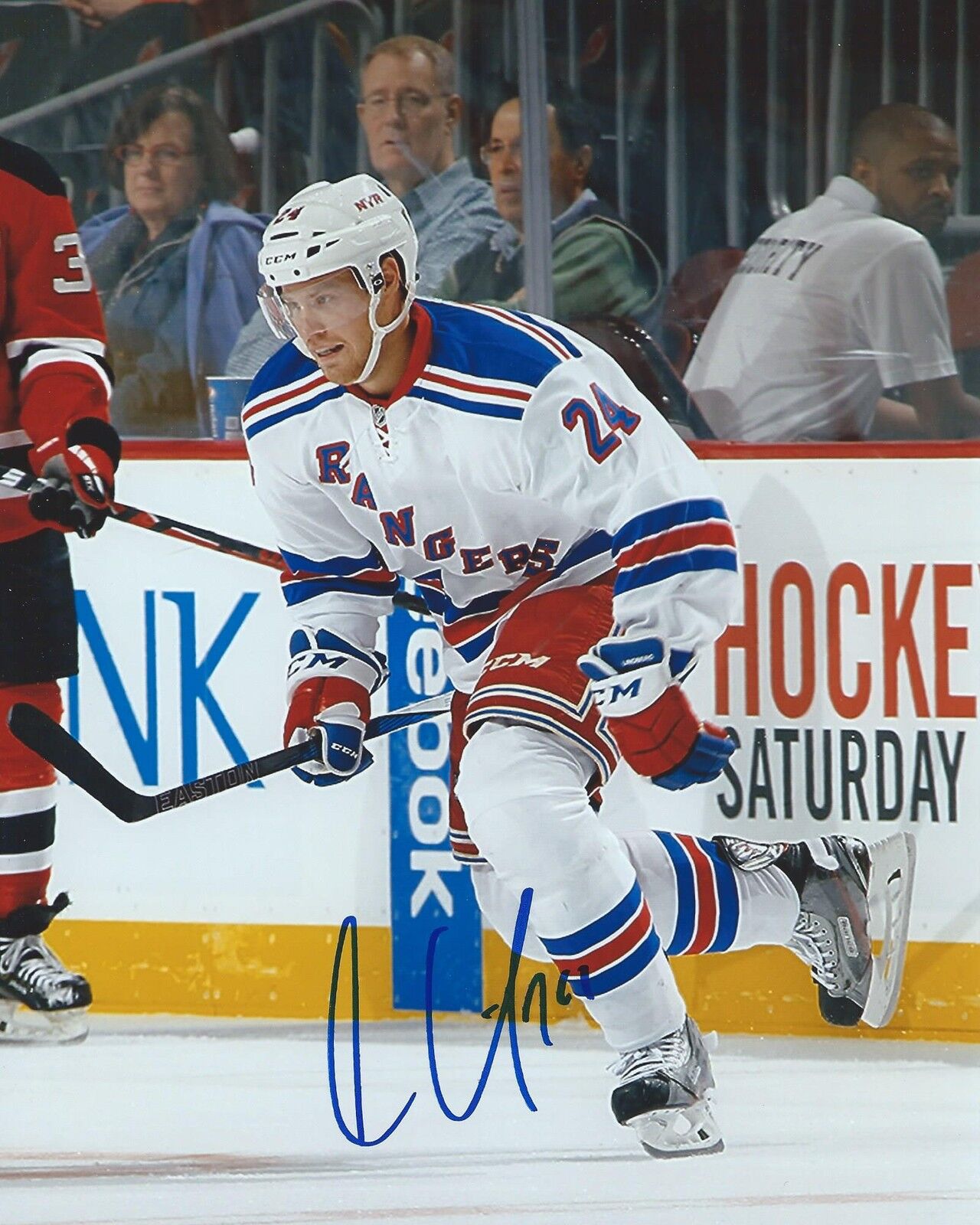 Oscar Lindberg Signed 8x10 Photo Poster painting New York Rangers Autographed COA