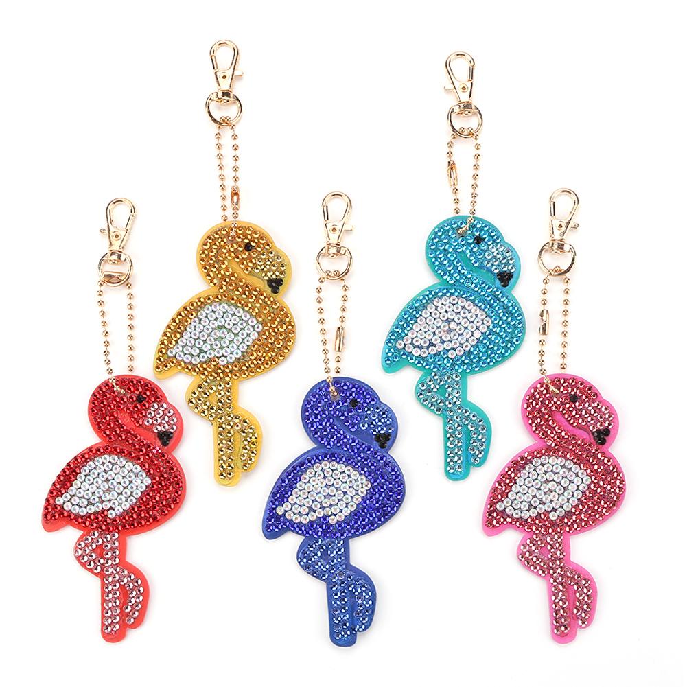 

5pcs Bird-DIY Creative Diamond Keychain, 501 Original