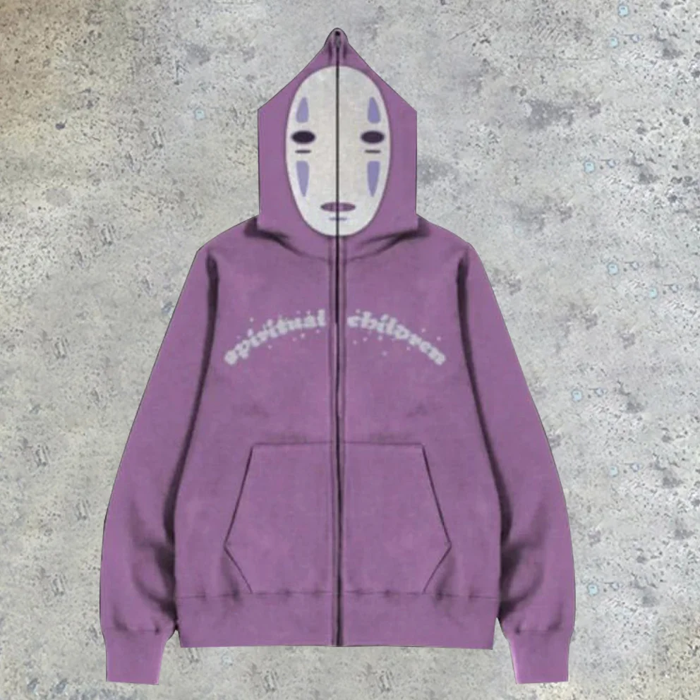 Fashionable personality men's zipper printed sweatshirt jacket