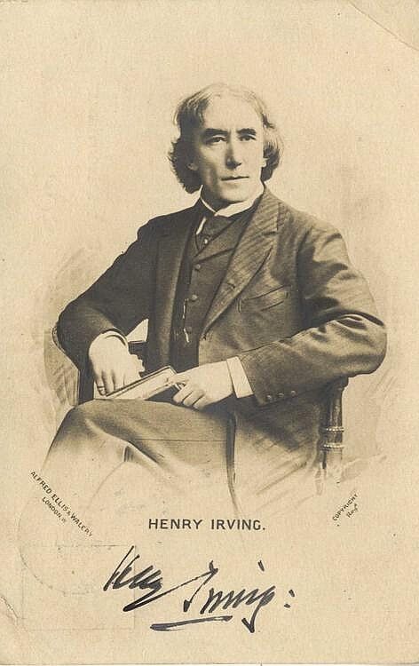 HENRY IRVING Signed Photo Poster paintinggraph - Victorian Stage Actor - preprint