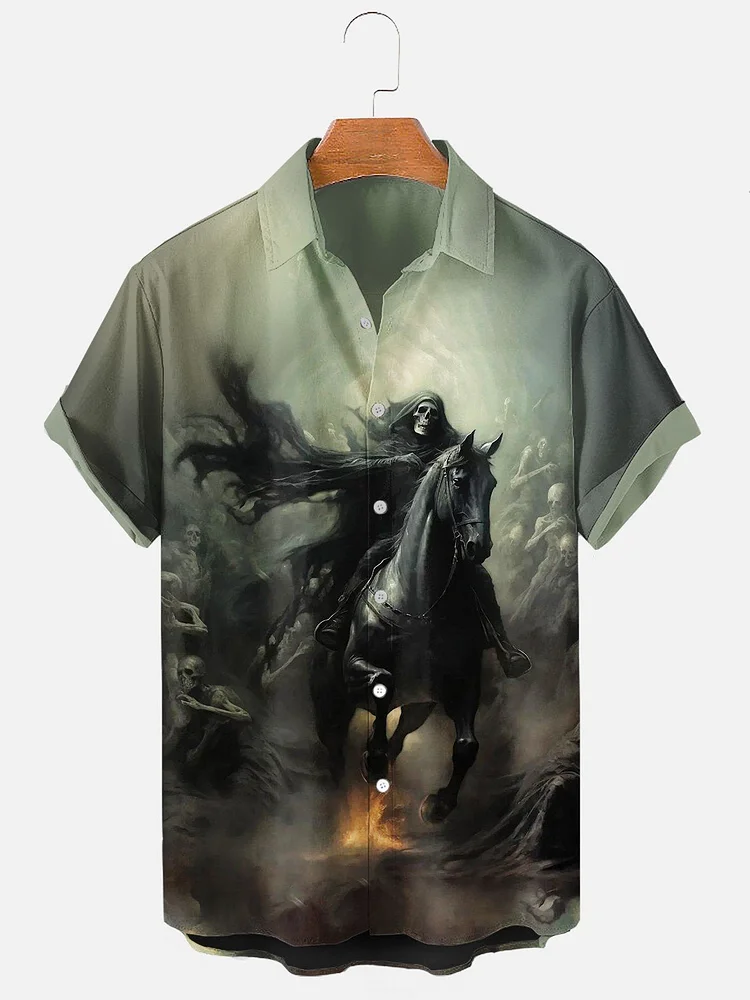 Men's Grim Reaper Halloween Shirt