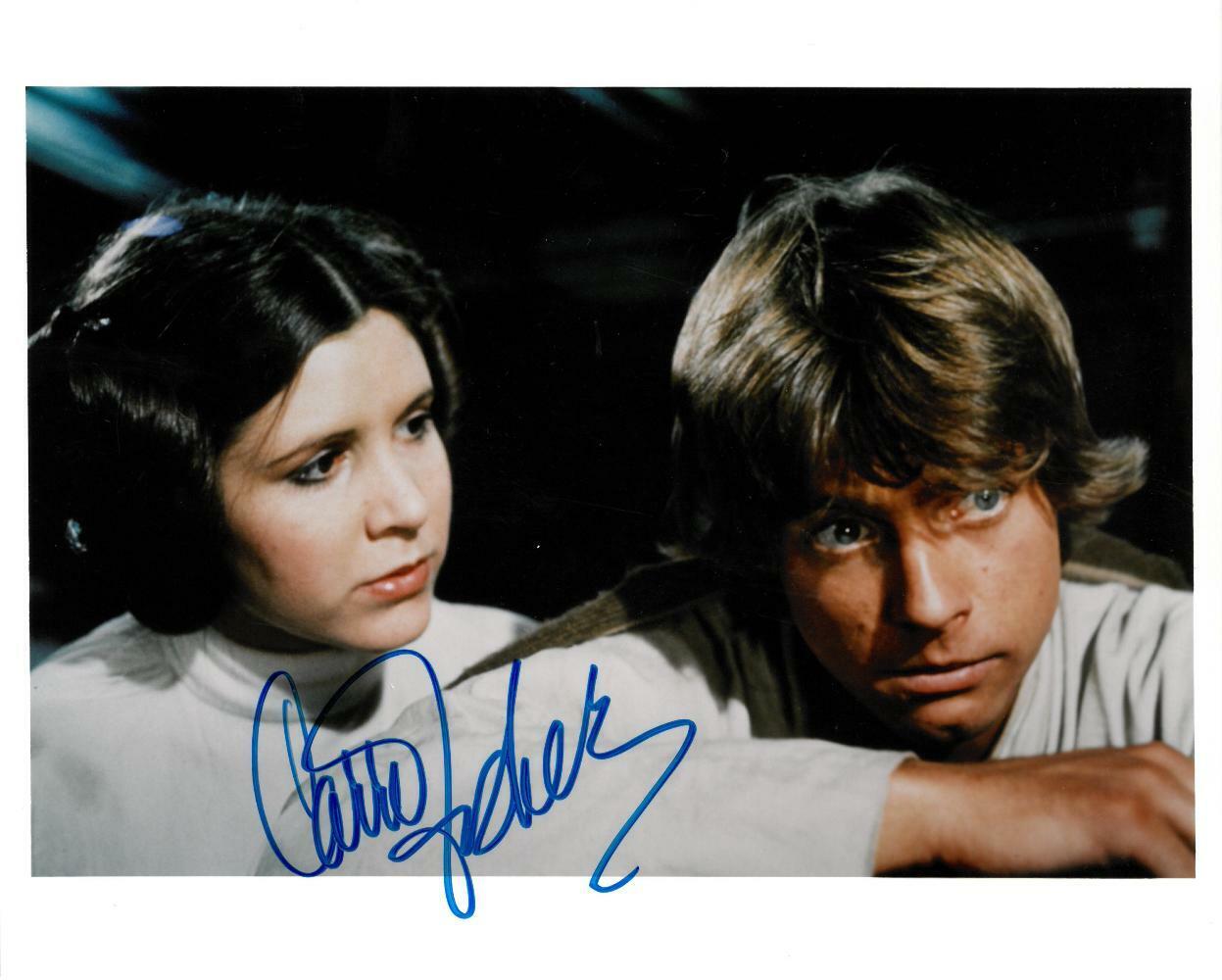 Carrie Fisher Signed Star Wars Authentic Autographed 8x10 Photo Poster painting BECKETT #AA49987