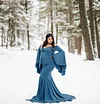 Maternity Photo Shoot Pregnant Split Long Maxi Pregnancy Dress