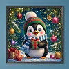 Diamond Painting -DIY Round Drill Christmas Penguin(40x40cm)