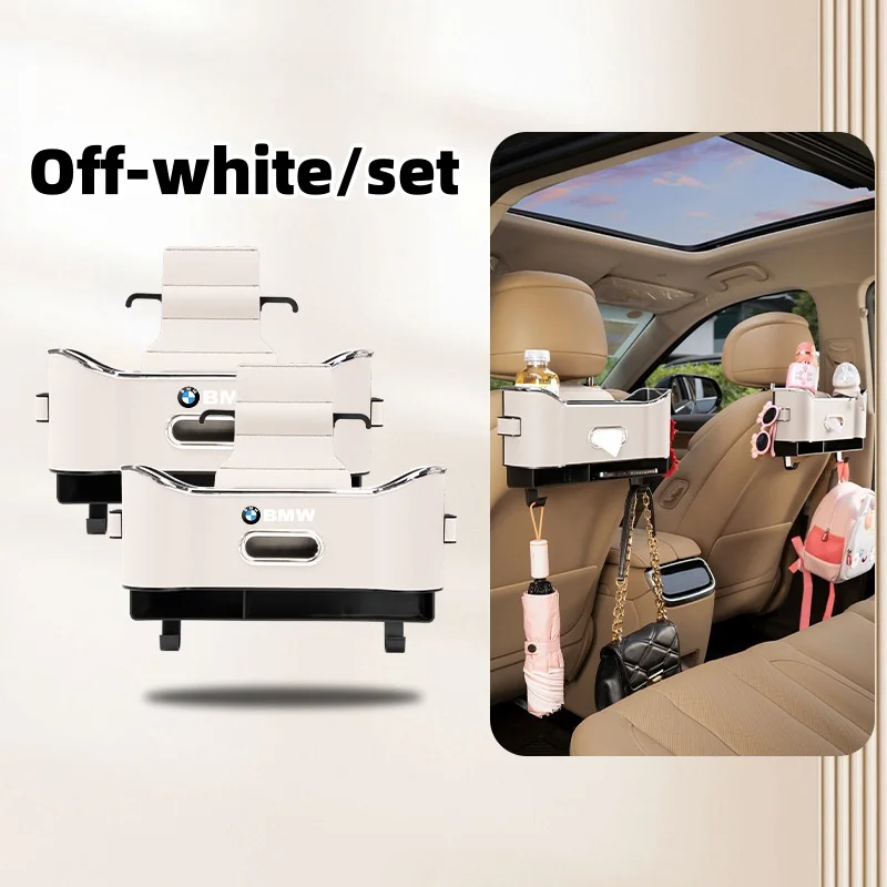 Car seat back multifunctional storage box