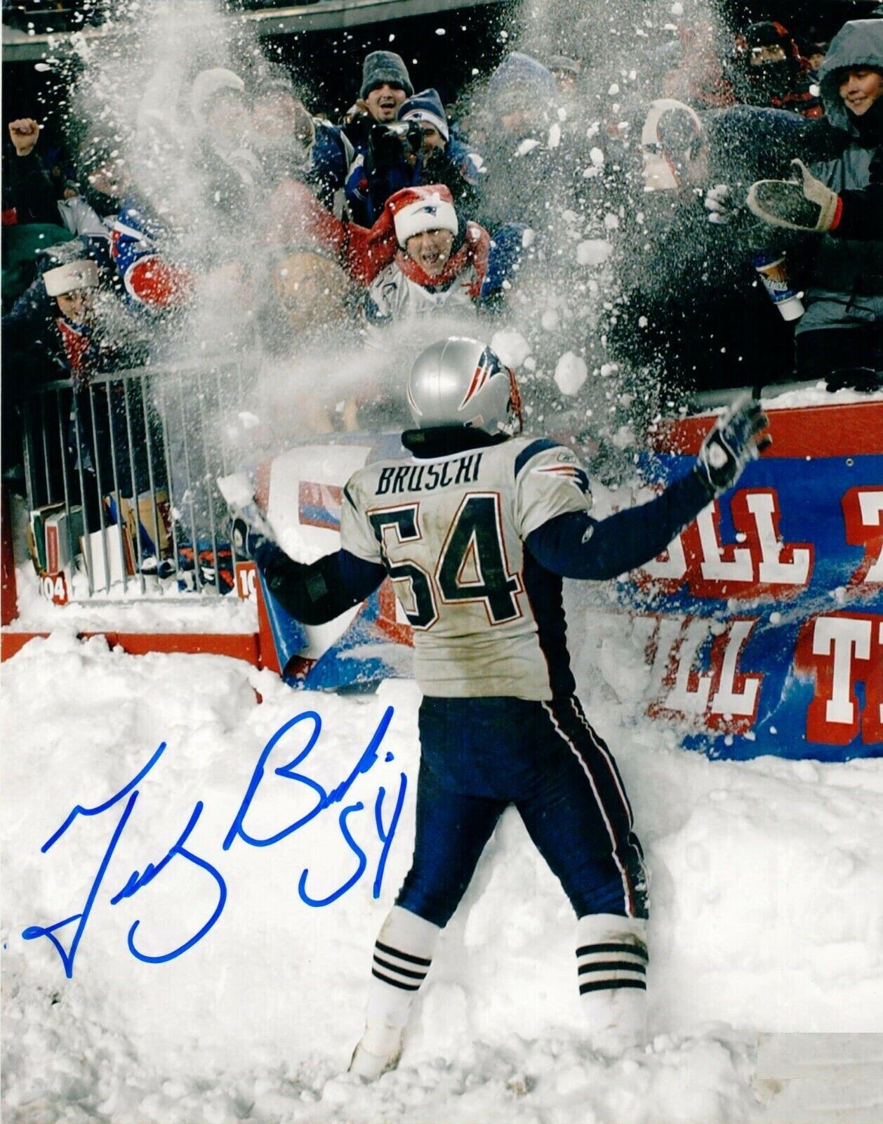 Tedy Bruschi Autographed Signed 8x10 Photo Poster painting ( HOF Patriots ) REPRINT