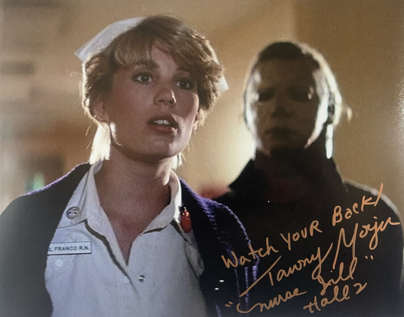 TAWNY MOYER HAND SIGNED 8x10 Photo Poster painting HALLOWEEN II MOVIE AUTOGRAPH RARE COA