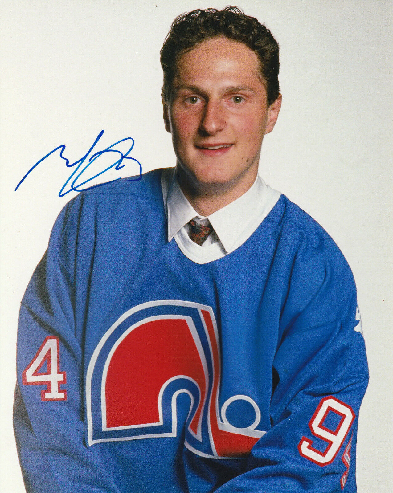 MILAN HEJDUK SIGNED QUEBEC NORDIQUES DRAFT 8x10 Photo Poster painting! COLORADO AVALANCHE MILAN