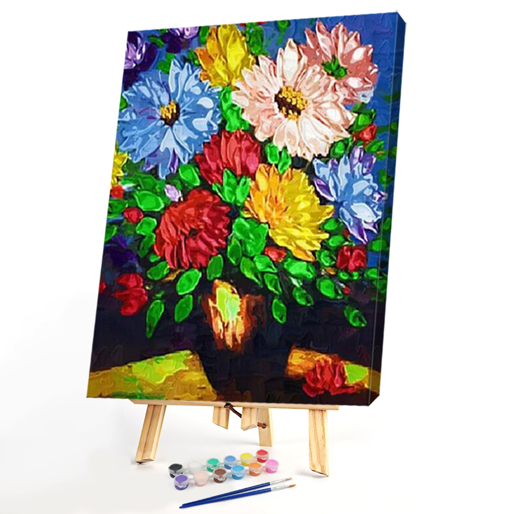 

40*50CM Paint By Numbers-Gorgeous Flowers, 501 Original