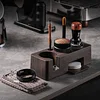 Coffee Tamper Base Set Wood Grain Coffee Machine Tamper Hammer Powder Distributor 51/58mm