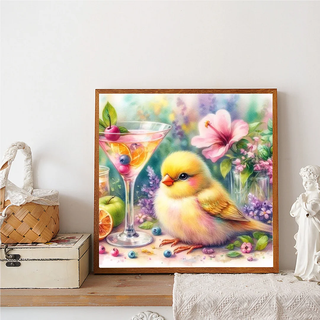 Diamond Painting - Full Round Drill - Flowers & Birds(Canvas|Canvas|30*30cm)