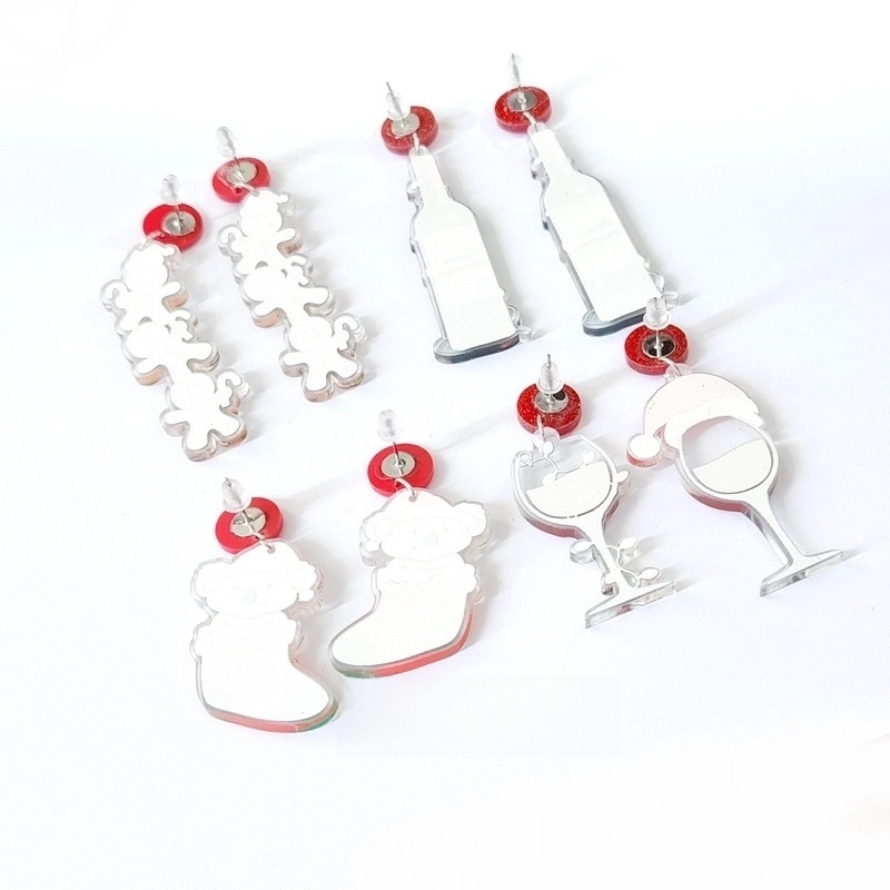 Minimalist Cartoon Letter Arylic Stoving Varnish Women’s Drop Earrings 1 Pair