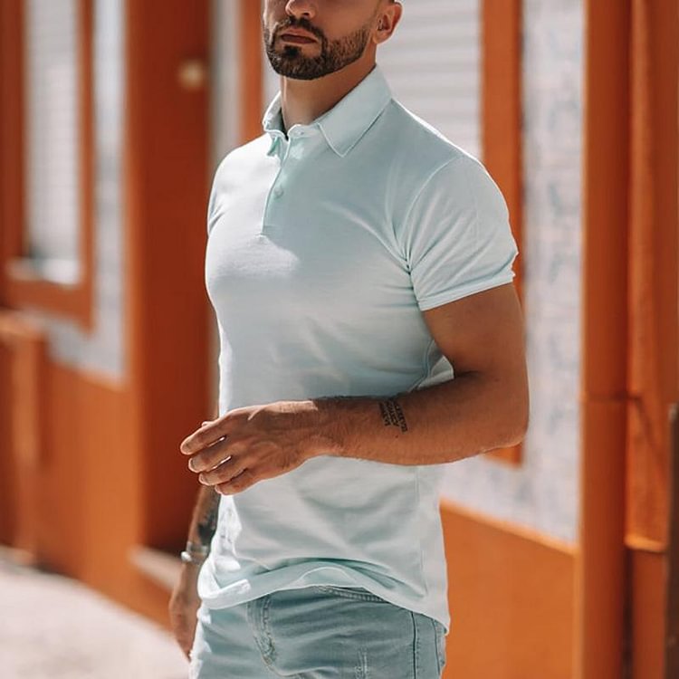 Top - Short Sleeve Aqua
