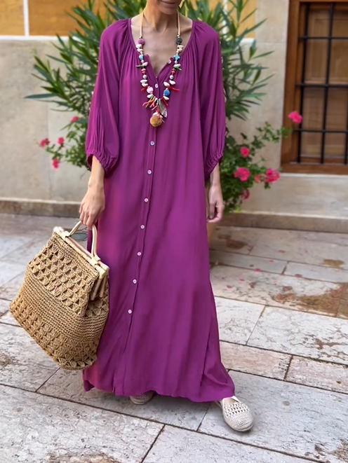 Women's Casual Solid Color Dress