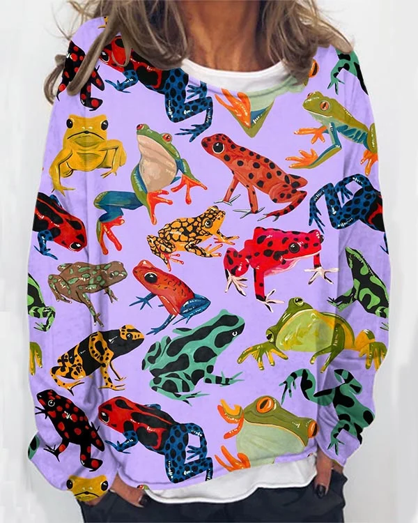 Women's Animal Long Sleeve Sweatshirt