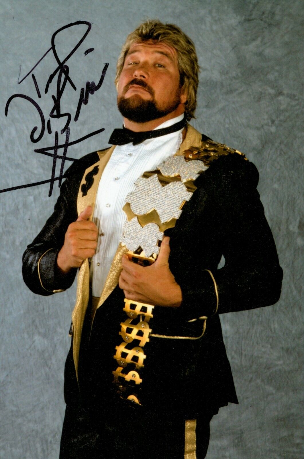 Ted DiBiase Signed 6x4 Photo Poster painting WWF WWE Mania The Million Dollar Man Autograph +COA