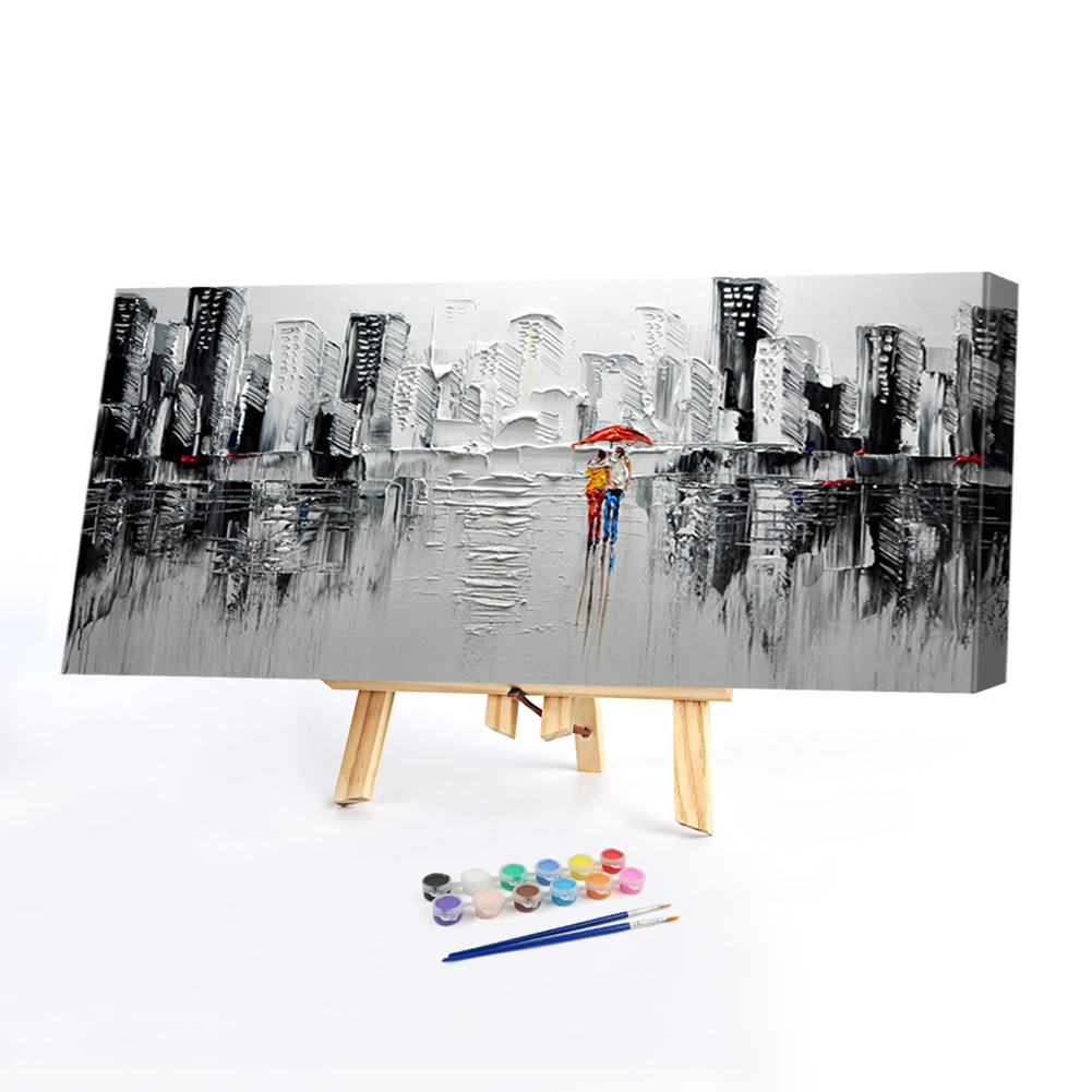 

80*40CM - Paint By Numbers - City Scenery (Big Size), 501 Original