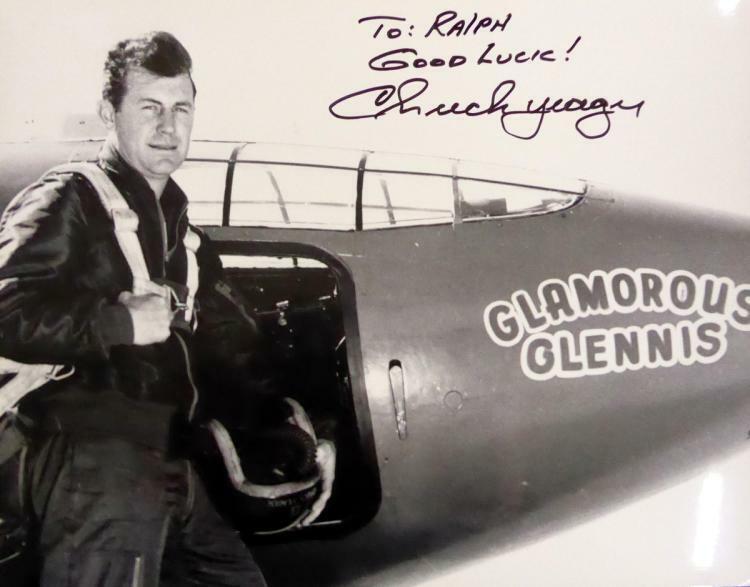 CHUCK YEAGER Signed Photo Poster paintinggraph - First Faster Than Sound / US Air Force preprint