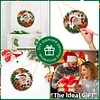5D Crystal Gem Painting Kit Santa Wreath Window Hanging 9.45x9.45in