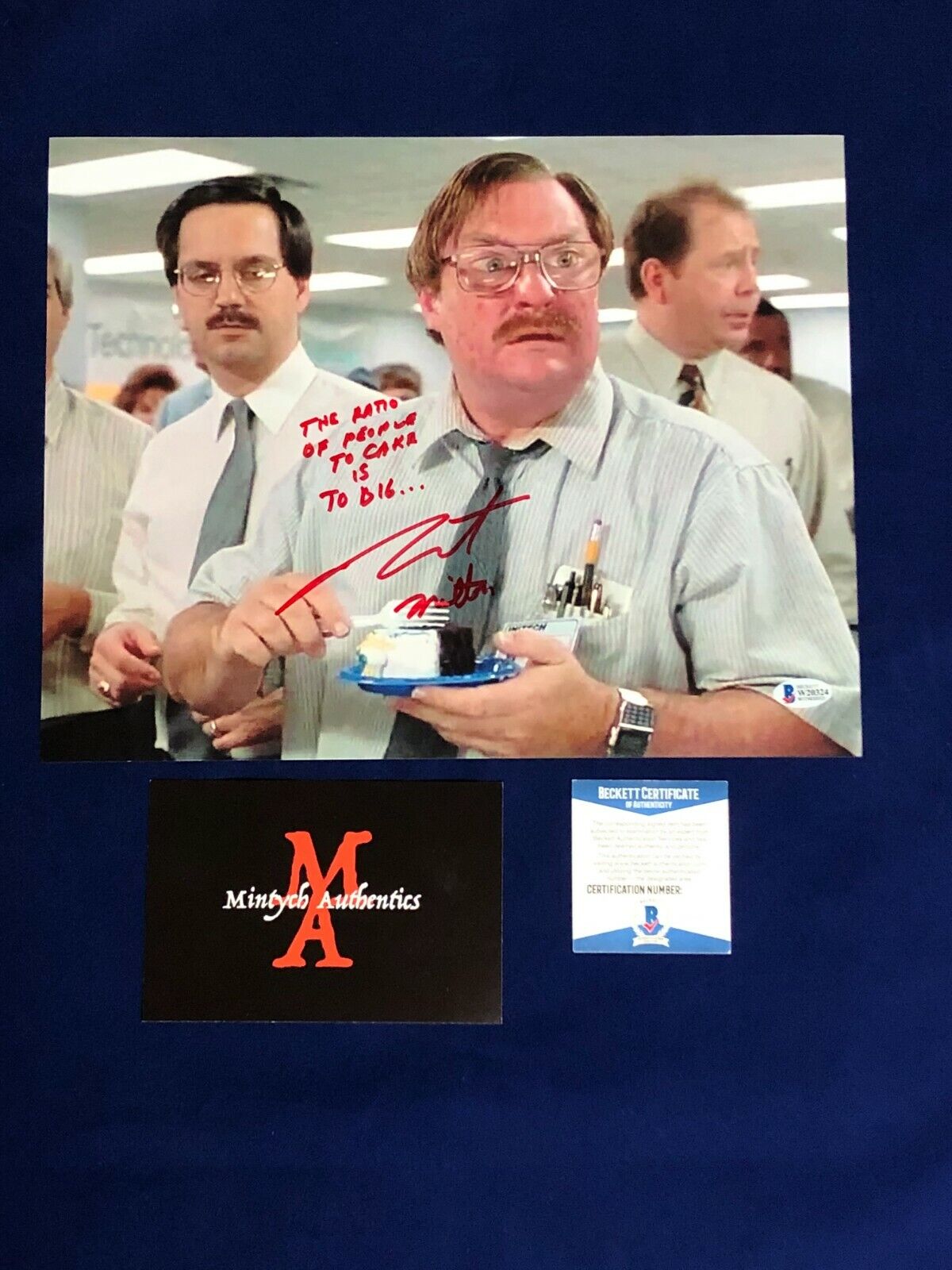 STEPHEN ROOT AUTOGRAPHED SIGNED 11x14 Photo Poster painting! OFFICE SPACE! MILTON! BECKETT COA!