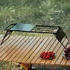 Mini Camping Table Adjustable Height Retractable Grid Table Folding Table(Table)