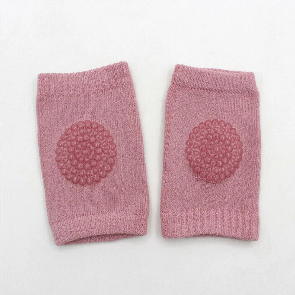 2019 Baby Accessories Baby Infants Safety Elbow Crawling Knee Breathable Warmer Protector Silica Gel Dots Anti-Slip Knee Pads