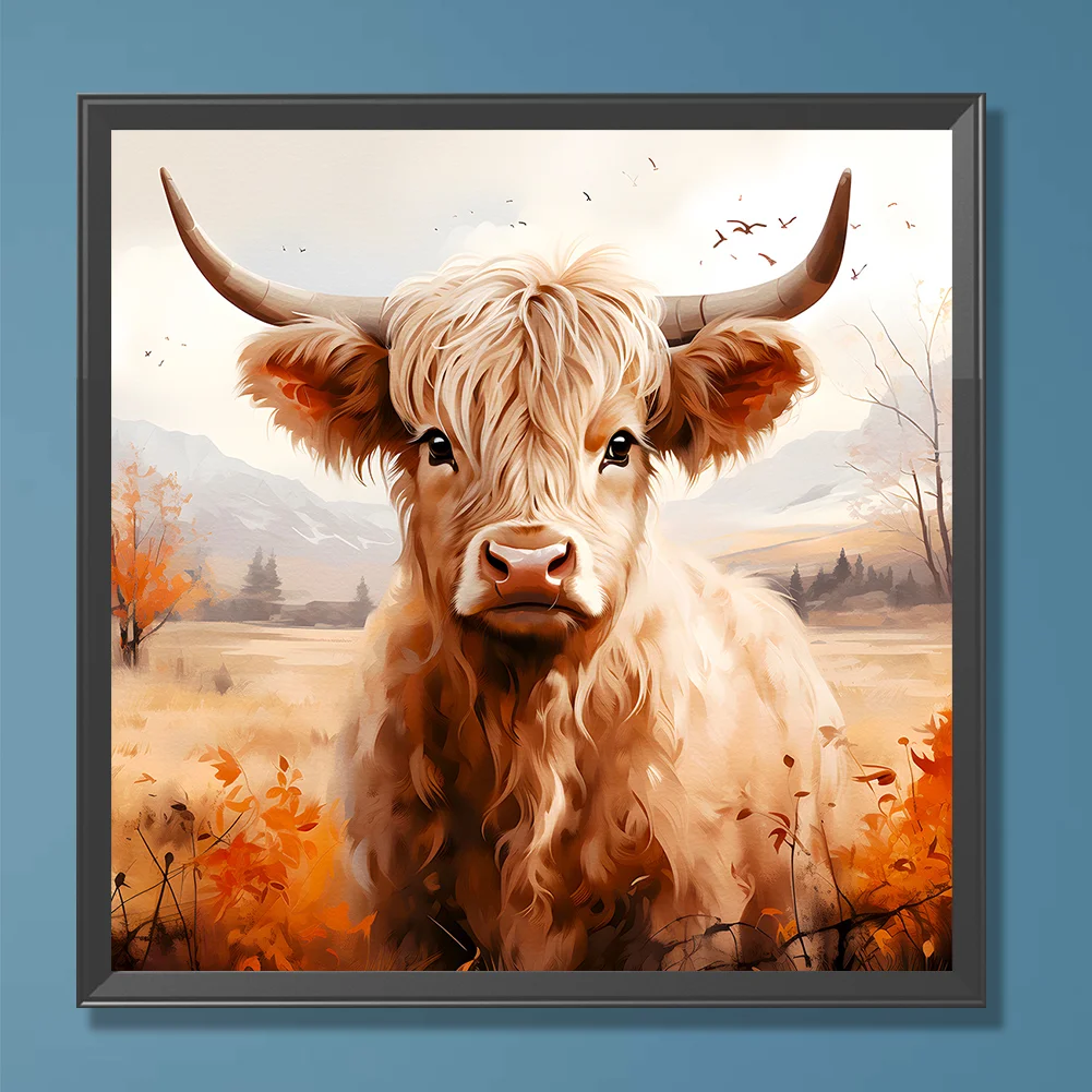 Diamond Painting - Full Round Drill - Highland Yak(Canvas|30*30cm)