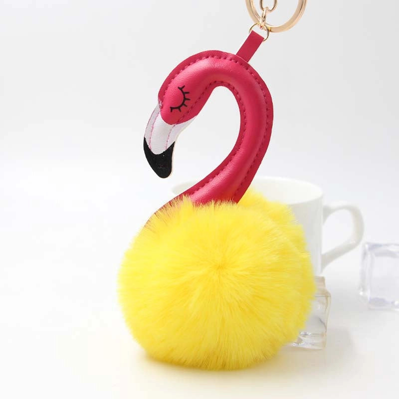 Plush Flamingo Bag Charms