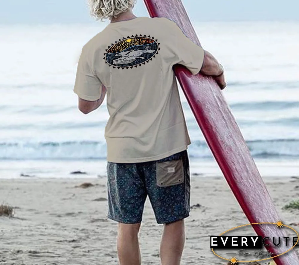 Mens Retro Vacation Surfing T-Shirt